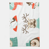 hipster kerst santa theedoek (Verticaal)