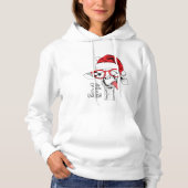 Hipster-kerstGiraffe | FEESTDAGEN Hoodie (Voorkant)