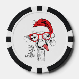 Hipster-kerstGiraffe   FEESTDAGEN Poker Chips