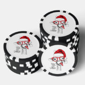 Hipster-kerstGiraffe | FEESTDAGEN Poker Chips (Opstapeling)