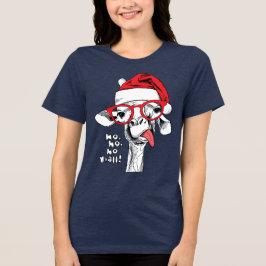 Hipster-kerstGiraffe | FEESTDAGEN Tri-Blend Shirt