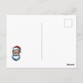 Hipster Kerstman  Briefkaart (Achterkant)
