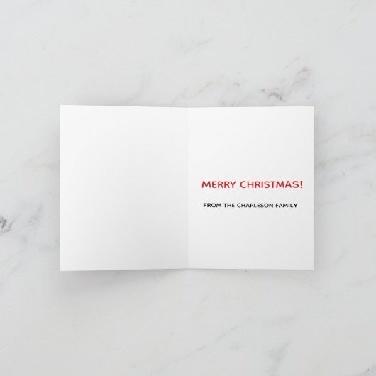 Hipster Kerstman Feestdagen Kaart (Binnen)