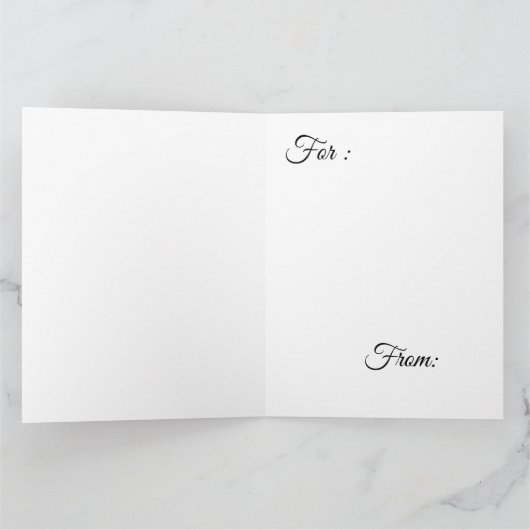 Hipster Kerstman Kaart (Binnen)