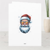 Hipster Kerstman Kaart (Achterkant)