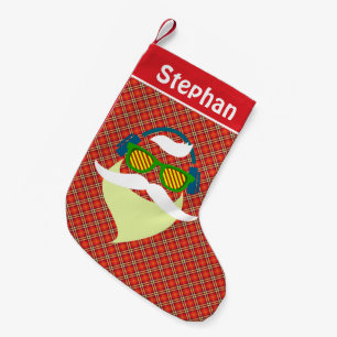 Hipster Kerstman Kerst Sok Kleine Kerstsok