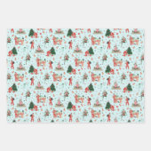 Hipster Kerstmis Inpakpapier Vel (Voorkant 2)