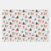 Hipster Kerstmis Inpakpapier Vel (Voorkant)