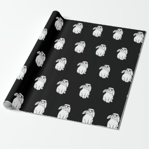 Hipster Konijn Grappig Konijn Met Bril Moppig Anim Cadeaupapier