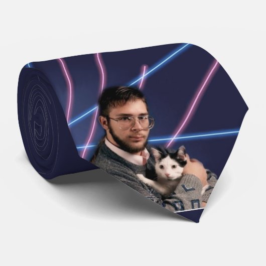 Hipster-laserkat Stropdas (Opgerold)