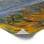 Hipster Lincoln schilderij Portret Van Gogh Schild Poster (Hoek)