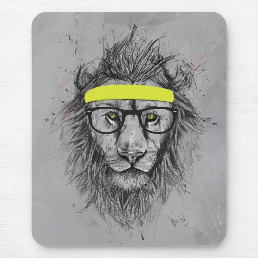 Hipster lion muismat (Voorkant)