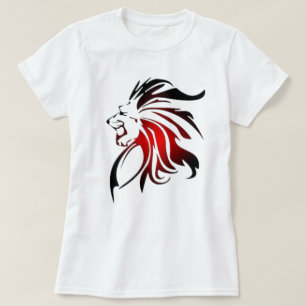 🦁 Hipster Lion T-shirt -  Animal Print T-shirt