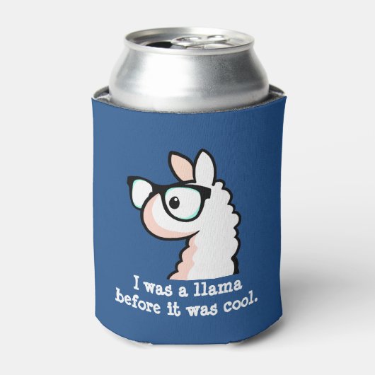 Hipster Llama Blikjeskoeler (Blikje Voorkant)