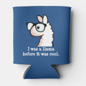 Hipster Llama Blikjeskoeler (Voorkant)
