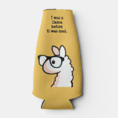 Hipster Llama Flesjeskoeler (Voorkant)