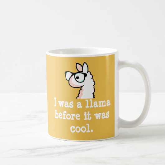 Hipster Llama Koffiemok (Rechts)