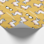 Hipster Llama Madness Cadeaupapier (Hoek)