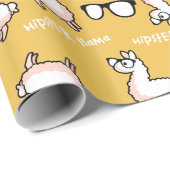 Hipster Llama Madness Cadeaupapier (Rol Hoek)