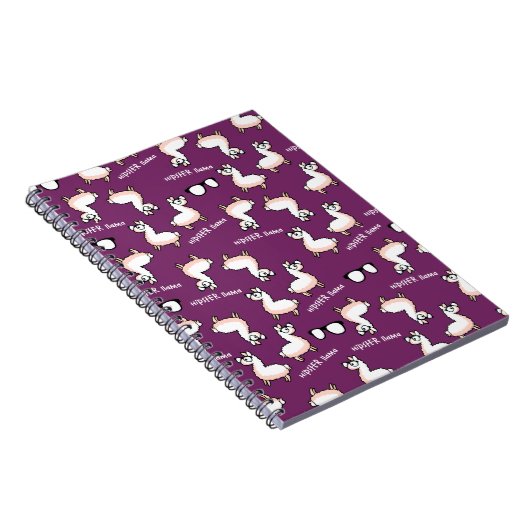 Hipster Llama Madness Notitieboek (Rechterzijde)