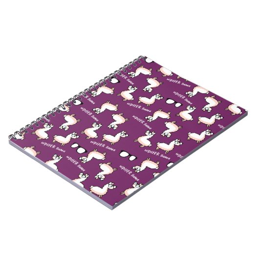 Hipster Llama Madness Notitieboek (Linkerzijde)