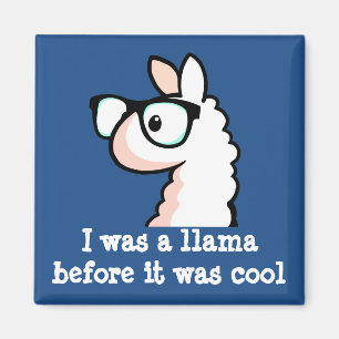 Hipster Llama Magneet