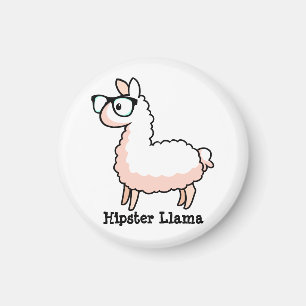 Hipster Llama Magneet
