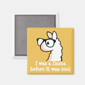 Hipster Llama Magneet (Voorkant / Achterkant)