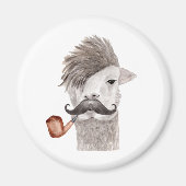 Hipster Llama Magnet (Voorkant)