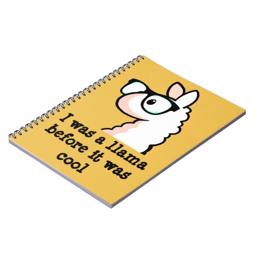 Hipster Llama Notitieboek (Linkerzijde)