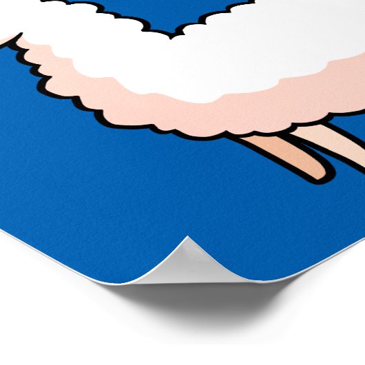 Hipster Llama Poster (Hoek)