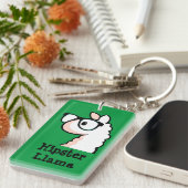 Hipster Llama Sleutelhanger (Voorkant Rechts)