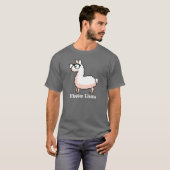 Hipster Llama T-shirt (Voorkant volledig)