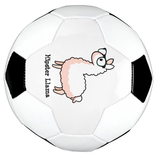 Hipster Llama Voetbal (Gedraaid)