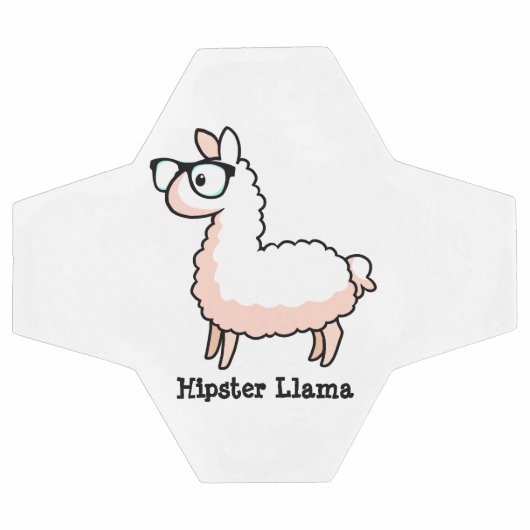 Hipster Llama Voetbal (Enkel)