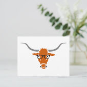 Hipster Longhorn Briefkaart (Staand voorkant)