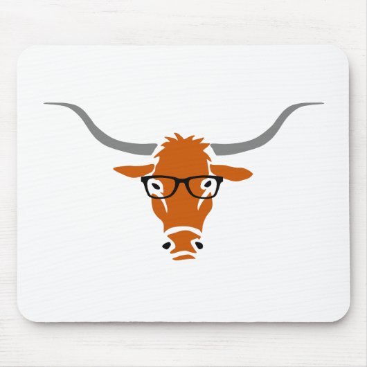 Hipster Longhorn Muismat (Voorkant)
