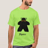 Hipster meeple t-shirt (Voorkant)