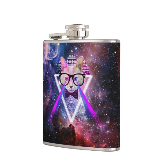 Hipster Melkwegkat Heupfles (Links)