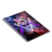 Hipster Melkwegkat Notitieboek (Rechterzijde)