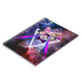 Hipster Melkwegkat Notitieboek (Linkerzijde)