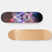 Hipster Melkwegkat Skateboard (Horizontaal)