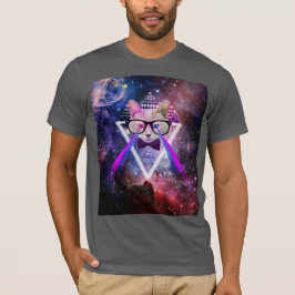 Hipster Melkwegkat T-shirt