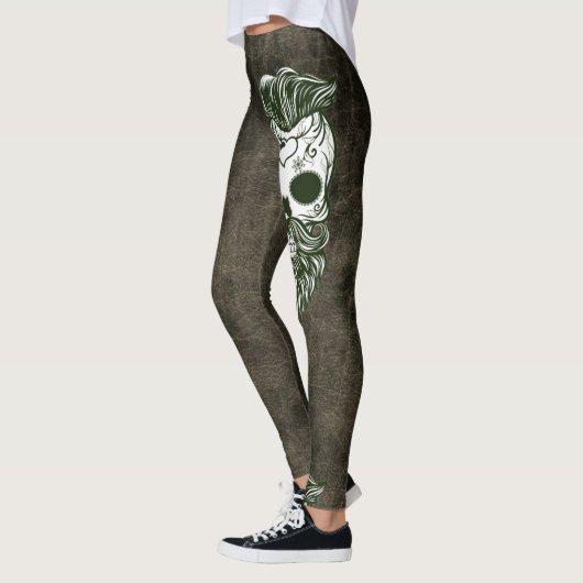 Hipster met een kraambuik leggings (Links)