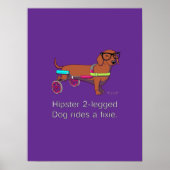 Hipster met twee poten Poster (Voorkant)