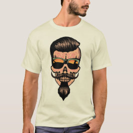 Hipster_mexicence_tete_de_dode_crane_barbiche_fant T-shirt