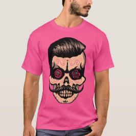 hipster_mexicry_tete_de_dode_crane_mustache_fle t-shirt