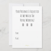 Hipster Mod Harry en Meghan Huwelijksuitnodiging Kaart (Achterkant)