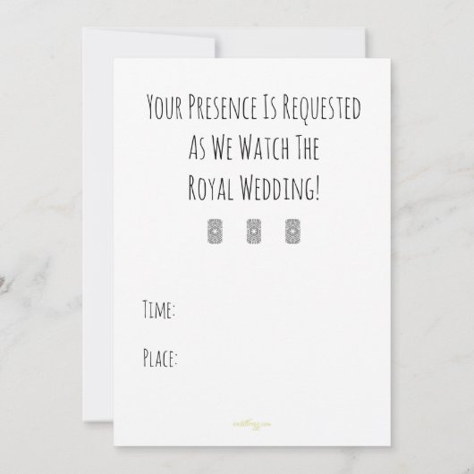 Hipster Mod Harry en Meghan Huwelijksuitnodiging Kaart (Achterkant)