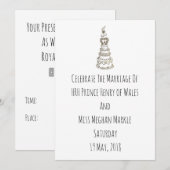 Hipster Mod Harry en Meghan Huwelijksuitnodiging Kaart (Voorkant / Achterkant)